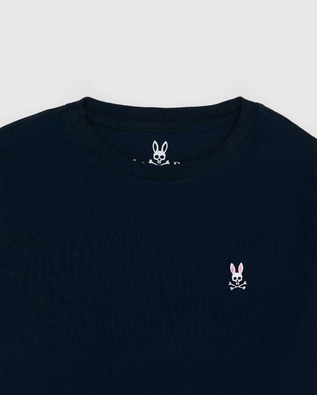 T Shirt Graphique Psycho Bunny Classic Crew Neck Tee Bleu Marine Enfant | LNR-70251219